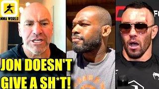 Dana White reacts to Colby Covington's saying that Jon Jones kicked him off UFC 295,Merab vs Aljo?