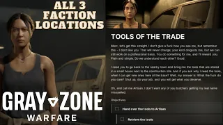 Tools of the Trade - Artisan - All 3 Faction Locations - Gray Zone Warfare (GZW)