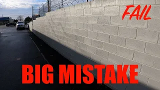 Failing Retaining Wall Inspection