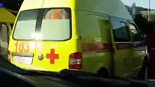 Авария в Дагомысе с участием автобуса