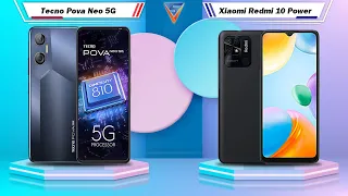 Tecno Pova Neo 5G Vs Xiaomi Redmi 10 Power | Xiaomi Redmi 10 Power Vs Tecno Pova Neo 5G