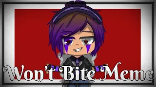 Won't Bite Meme! [] Ft. William & Cassidy [] !BLOOD WARNING! [] FNaF Gacha Club