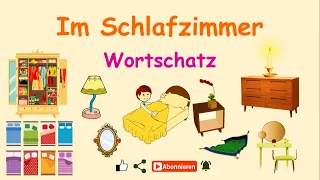 Die Möbel & die Sachen  im Schlafzimmer |Deutsch lernen: Vokabeln - Wortschatz