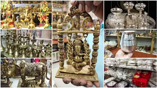 கோவையில் 50 ரூபாய்க்கு German Silver Items|Rs.50 Brass Idols|Pooja Items|Coimbatore