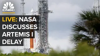 LIVE: NASA holds briefing following the Artemis I launch scrub delaying mission to the moon —8/29/22