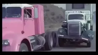 White WC-24 chases '61 Kenworth W-922