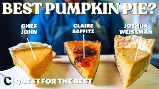 I Tested YouTube's 3 BEST Pumpkin Pie Recipes (Food Wishes, Claire Saffitz, and Joshua Weissman)