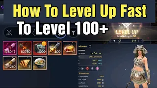 Black Desert Mobile How To Level Up Fast To Level 100+ ?!