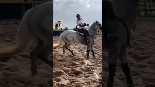 Nathan Queiroz e Peixe da Lama fazendo valer Boi no Parque Maria Salete. #vaqueiro #vaquejada no RN