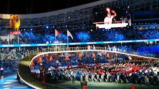 Церемония открытия 2-ых Европейских игр в Минске 2019 г. Вынос огня.