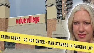 Man stabbed at Value Village Calgary! Is it safe to thrift shop there? #thriftwithme #thrifting