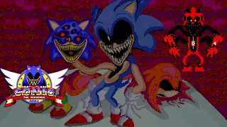 Sonic.exe One Last Round - Knuckles Demo Revisit - Easter Eggs - Different Endings