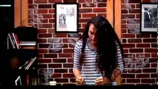 scary movie prank tv witch in cafe