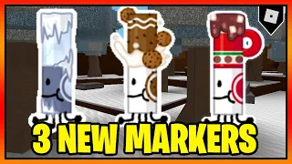 How to get "FROZEN MARKER", "MILK & COOKIES MARKER", AND "HOT COCOA" BADGES in FIND THE MARKERS