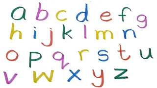 LEARN ALPHABETS a-z (LOWER-CASE LETTERS).EASY AND SIMPLE LEARNING FOR KIDS.