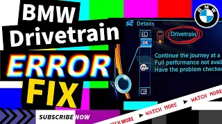 BMW drivetrain error FIX