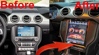 Ford Mustang radio upgrade 2015-2018 2019 2020 2021 2022 Android stereo replacement How To Install