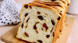 Raisin Bread Recipe | Soft Fluffy Raisin Bread  ｜How to make Milk Bread ｜Japanese Milk Bread Recipe