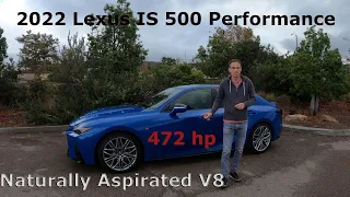 TESTED! 2022 Lexus IS 500 F Sport Performance, BETTER than an M340i?