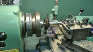 Trying turning between centres lathe dog for the first time Colchester lathe