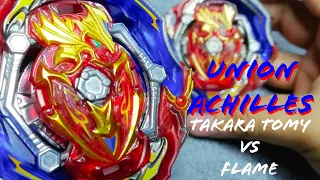 Union Achilles | Takara Tomy Vs Flame brand | Beyblade Burst Gt Unboxing & Battle