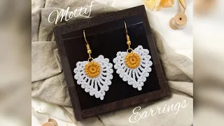 CROCHET MOTTIF EARRINGS | CROCHET EARRINGS | EASY CROCHET EARRINGS