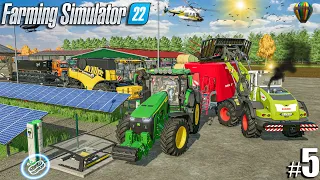 Building SOLAR PANELS & Feeding 2000 COWS | 2000 Cows Farm Ep.5 | Farming Simulator 22