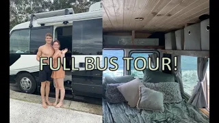 Toyota Coaster Motorhome Conversion | FULL BUS TOUR (van tour)