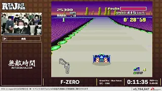 F-ZERO - RTA in Japan Winter 2022