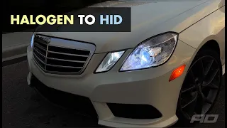 How to Upgrade W212 Mercedes E-Class Factory Halogen Lights to HID