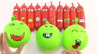 MAKING SLIME WITH MANY FUNNY LONG BALLOON AND GLITTER ! SATISFYING SLIME VIDEOS #27