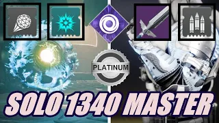 Solo 1340 Master Nightfall (Platinum 100K) W/Crown Splitter + Strongholds Warmind Cell Build: TITAN