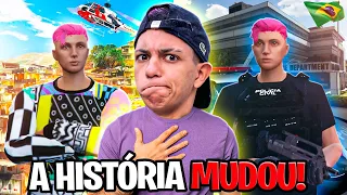 FINGI SER POLICIAL NO GTA RP 👮‍♀️🤣