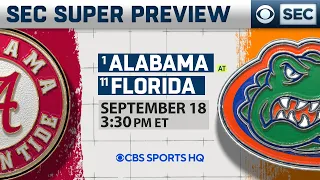 #1 Alabama vs #11 Florida | SEC Super Preview (Pick to Win, Best Bets, & MORE) | CBS Sports HQ