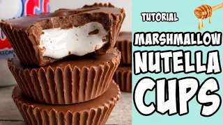 Marshmallow Nutella Cups! tutorial #Shorts