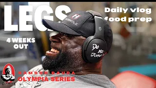 Mr Olympia 2023 series | Legs workout and food prep at 4 weeks out | Samson Dauda