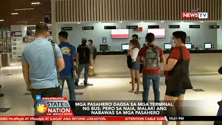 SONA: Mga pasahero dagsa sa mga terminal ng bus; Pero sa NAIA, malaki ang nabawas sa mga pasahero