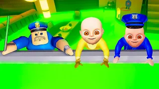 WHAT HAPPENS IF We PLAY AS POLICE! Help SAVE POLICE BABY! The Baby In Yellow VS POLICE VS ROBLOX