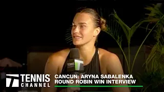 Aryna Sabalenka Discusses Being World No. 1 & Meeting David Beckham | 2023 WTA Finals Win Interview