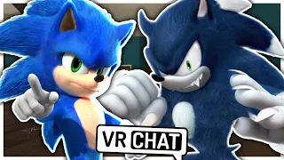 Movie Sonic Meets Sonic The Werehog In VR CHAT!!