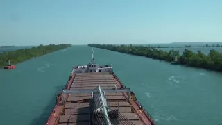 Great Lakes Sailing - St.Clair & Detroit Rivers HD time-lapse