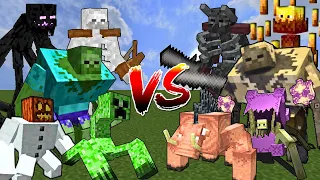 MUTANT CREATURES vs MUTANT MOBS | Minecraft Mob Battle