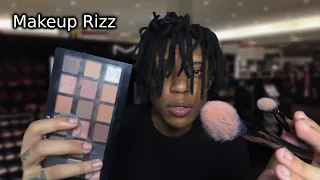 ASMR | Boy Online Does Your Makeup While Half Asleep (In A Store)