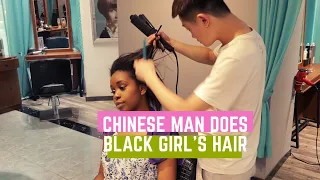 BLACK GIRL GETS HAIR DONE IN CHINA 🇨🇳 (Not what I expected!!) | Just Siphosami