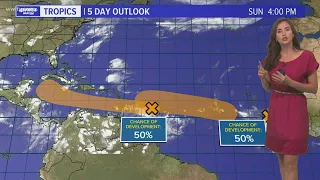 This week's tropical outlook: Two tropical waves could develop this week