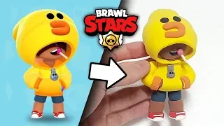 Making Brawl Stars SALLY LEON skin :: Air-Dry clay art