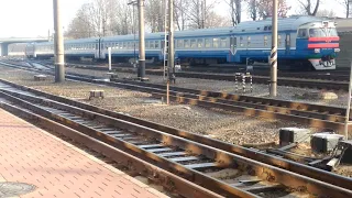 Дизель-поезд ДР1А-213 сообщением "Лида - Гродно"