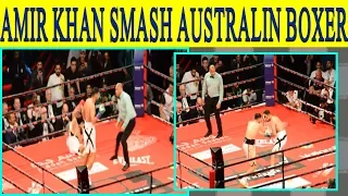 Amir Khan Boxer knocks out Australia’s Billy Dib in Saudi Arabia's Super Boxing League