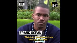 13 minutes of frank ocean being just a guy, not a god