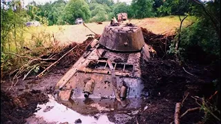 LIFTING THE T-34 TANK FROM THE RIVER / WW2 METAL DETECTING